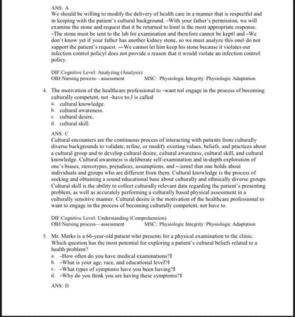 Test Bank – Seidel’s Guide to Physical Examination, 10th Edition