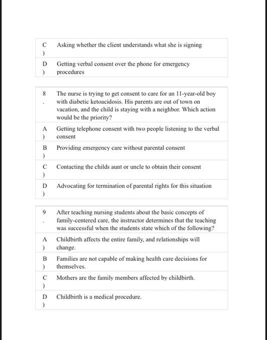 Test Bank Essentials of Maternity, Newborn and Women's Health Nursing 5th Edition by Ricci